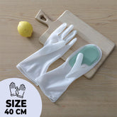 Kuber Industries Multi-Purpose Silicon Gloves For Kitchen Cleaning, Pet Grooming & Gardening|Reusable Gardening Gloves|Heat Resistant For Better Protection|Green,Pack of3